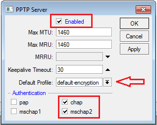 Using PPTP VPN on the Mikrotik router | MiViLiSNet